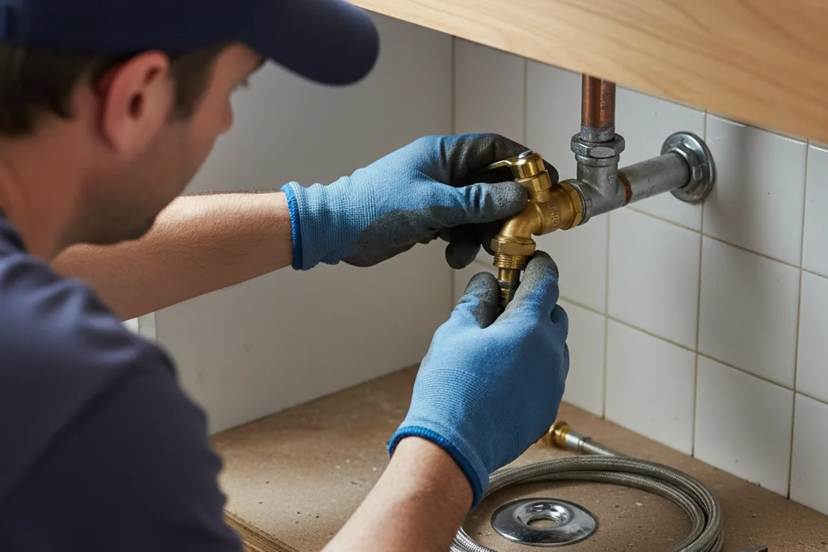 Shutoff valve and fitting work during Repiping in Deer Park
